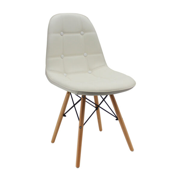 Silla Eames sin brazo con botones