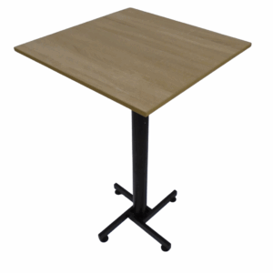 Mesa coctelera base cruceta pintura con tapa en madera