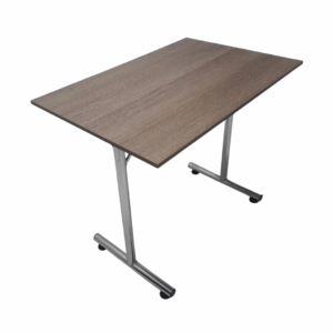 Escritorio base H cromado 90x60