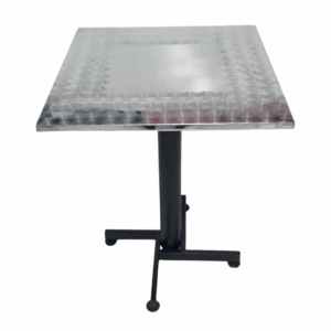 Mesa base cruceta pintura tapa en acero