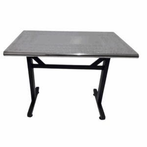 Mesa base H especial con tapa en acero