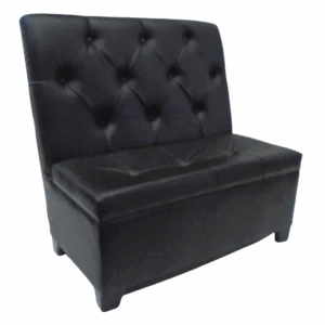 Sofá capitoneado en rombo cuerotex