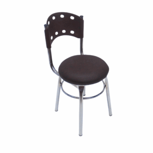 Silla Carla cromada sentadero tapizado