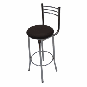 Butaco España cromado sentadero tapizado