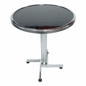 Mesa base cruceta cromo tapa en acero formica