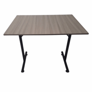 Mesa Base H pintura con tapa en madera 90x60