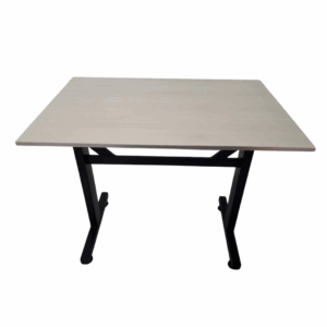 Mesa base H especial con tapa en madera