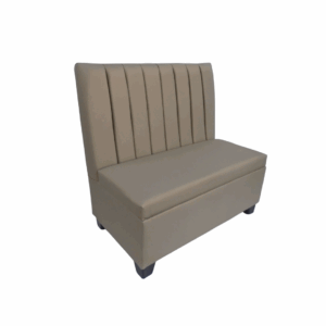 Sofá con espaldar acanalado de 1M pranna