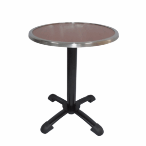Mesa base pata chao pintura con tapa en acero formica redonda