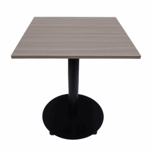 Mesa base plato con tapa en madera