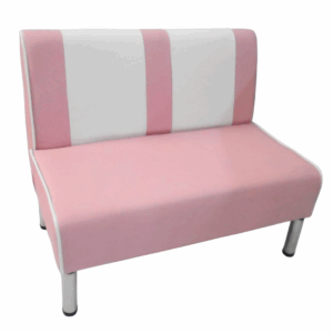 Sofá de 1M y pata de acero de 20 cm cuerotex