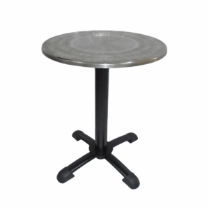 Mesa base pata chao pintura con tapa en acero redonda